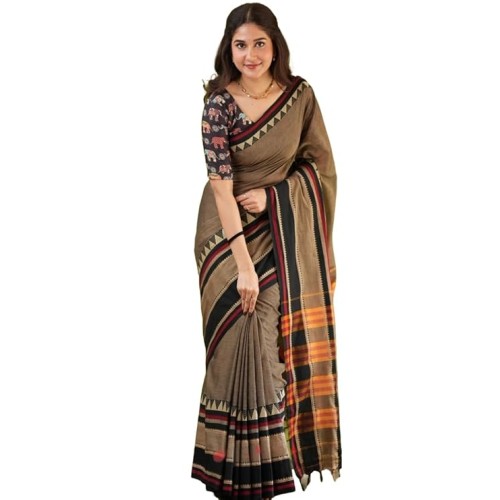 Traditional Cotton Khadi Handloom Saree