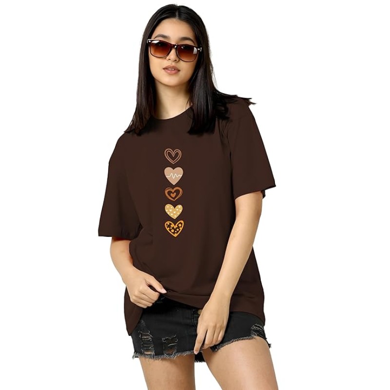 TQH Women's Casual Printed T-Shirt