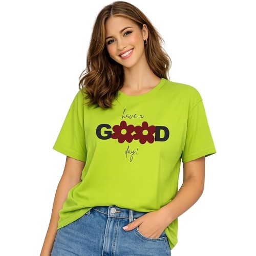 London Hills Women’s Loose Fit Graphic Printed T-Shirt