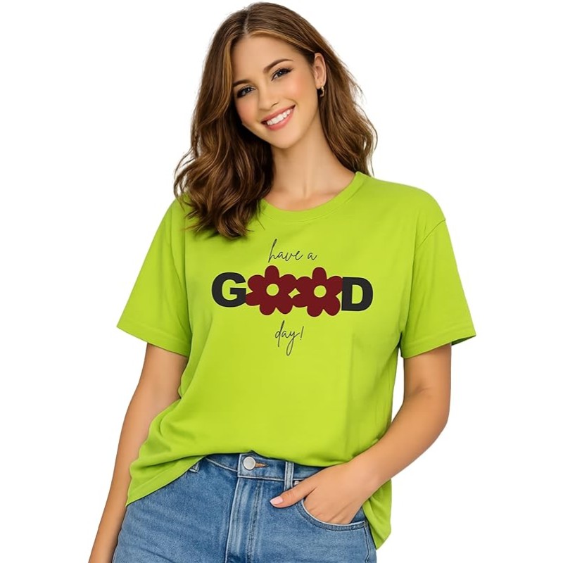 London Hills Women’s Loose Fit Graphic Printed T-Shirt