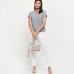 Max Women's Cotton Regular Fit Textured Round Neck T-Shirt