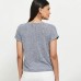 Max Women's Cotton Regular Fit Textured Round Neck T-Shirt