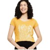 Max Women's Cotton Regular Fit Printed Round Neck T-Shirt