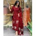 GoSriKi Women's Rayon Viscose Anarkali Printed Kurta with Pant & Dupatta